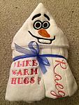 Snowman Hooded Towel