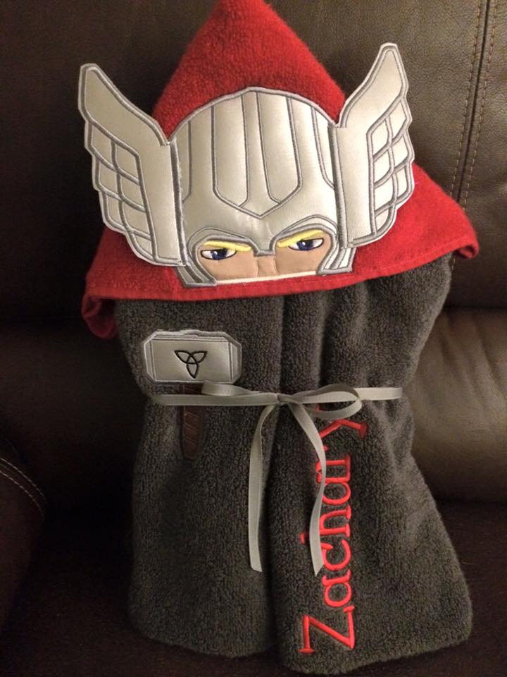 Thunder Hero Hooded Towel