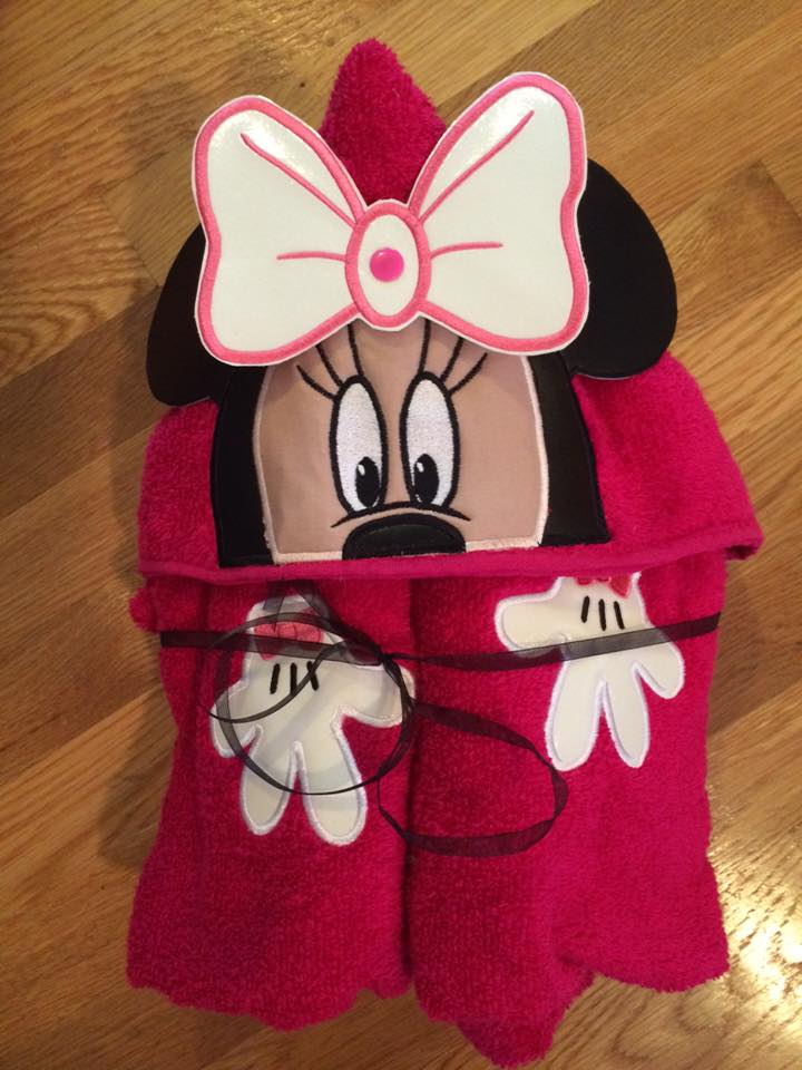 Miss Mouse Hooded Towel