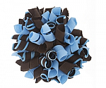 Blue and Brown Korker Bows