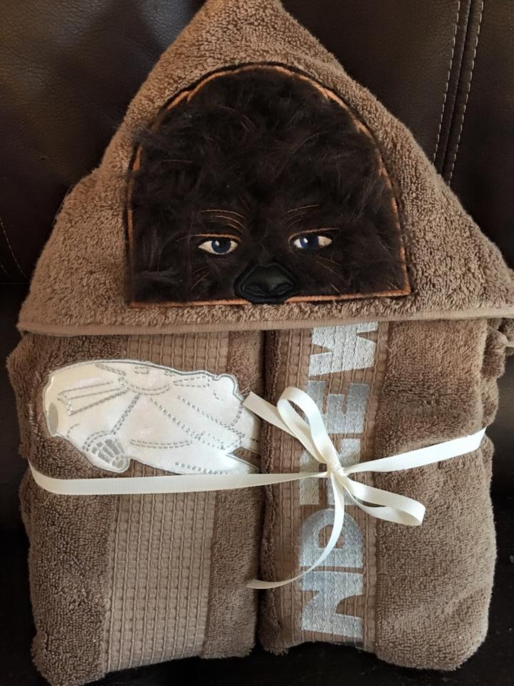 Furry Star Fighter Hooded Towel