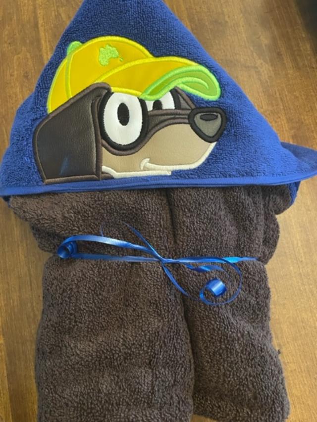 Dachshund Friend Hooded Towel