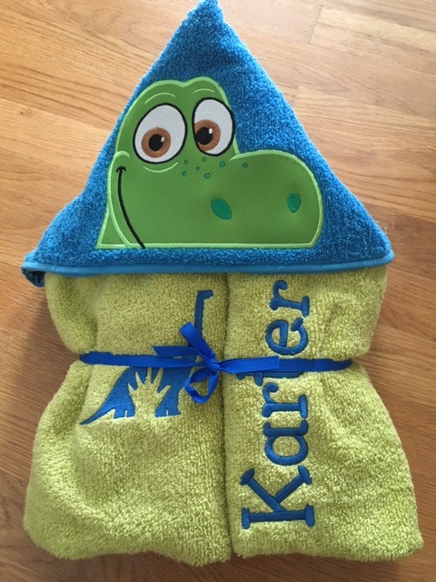 Good Dino Hooded Towel
