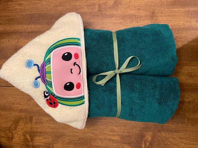 Preschool Melon Hooded Towel