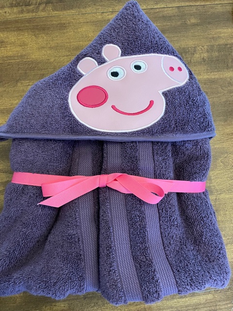Pink Pig Hooded Towel