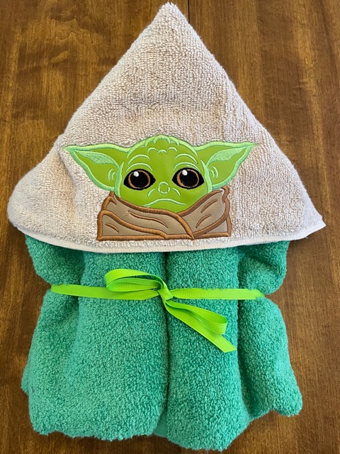 Baby Green Force Master Hooded Towel