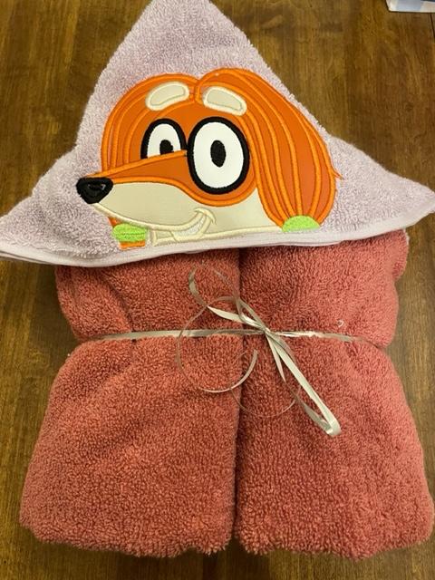 Afghan Hound Friend Hooded Towel