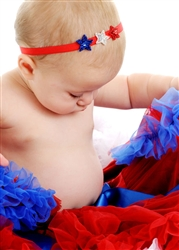 Patriotic Stars Newborn Headbands