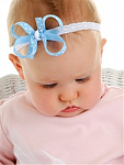 Polka Dots Lace Newborn Headbands