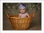 Purple Gerber Daisy Crochet Baby Hat
