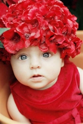 Red Silk Flower Hat