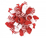 Red and White Stripes Korker Hair Bows