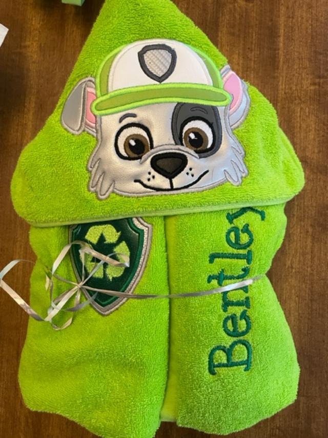 Recycle Pup Hooded Towel