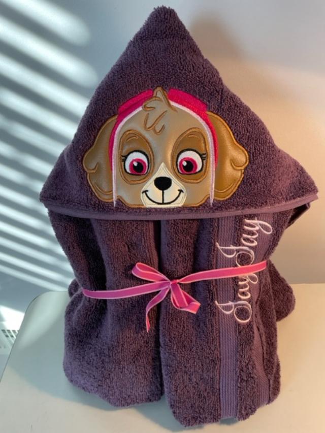 Helicopter Pup Hooded Towel