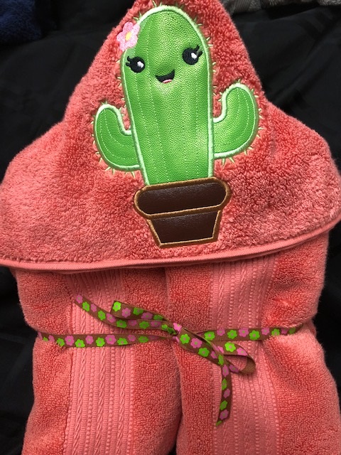 Cactus Hooded Towel