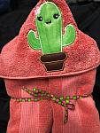 Cactus Hooded Towel
