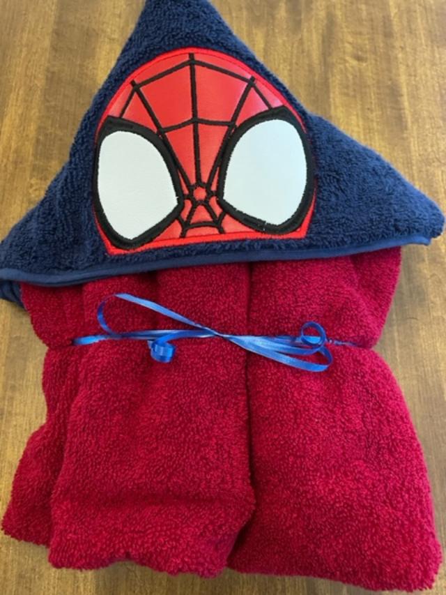 Little Spider Hero Hooded Towel