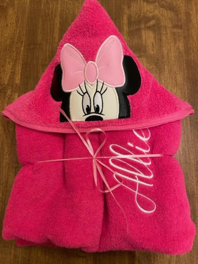Miss Mouse Hooded Towel