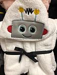 Robot Hooded Towel