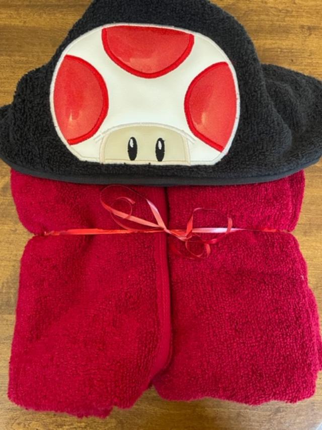 Mushroom Friend Hooded Towel