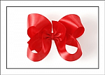 Valentine's Day Red Satin Baby Girl Hair Bows